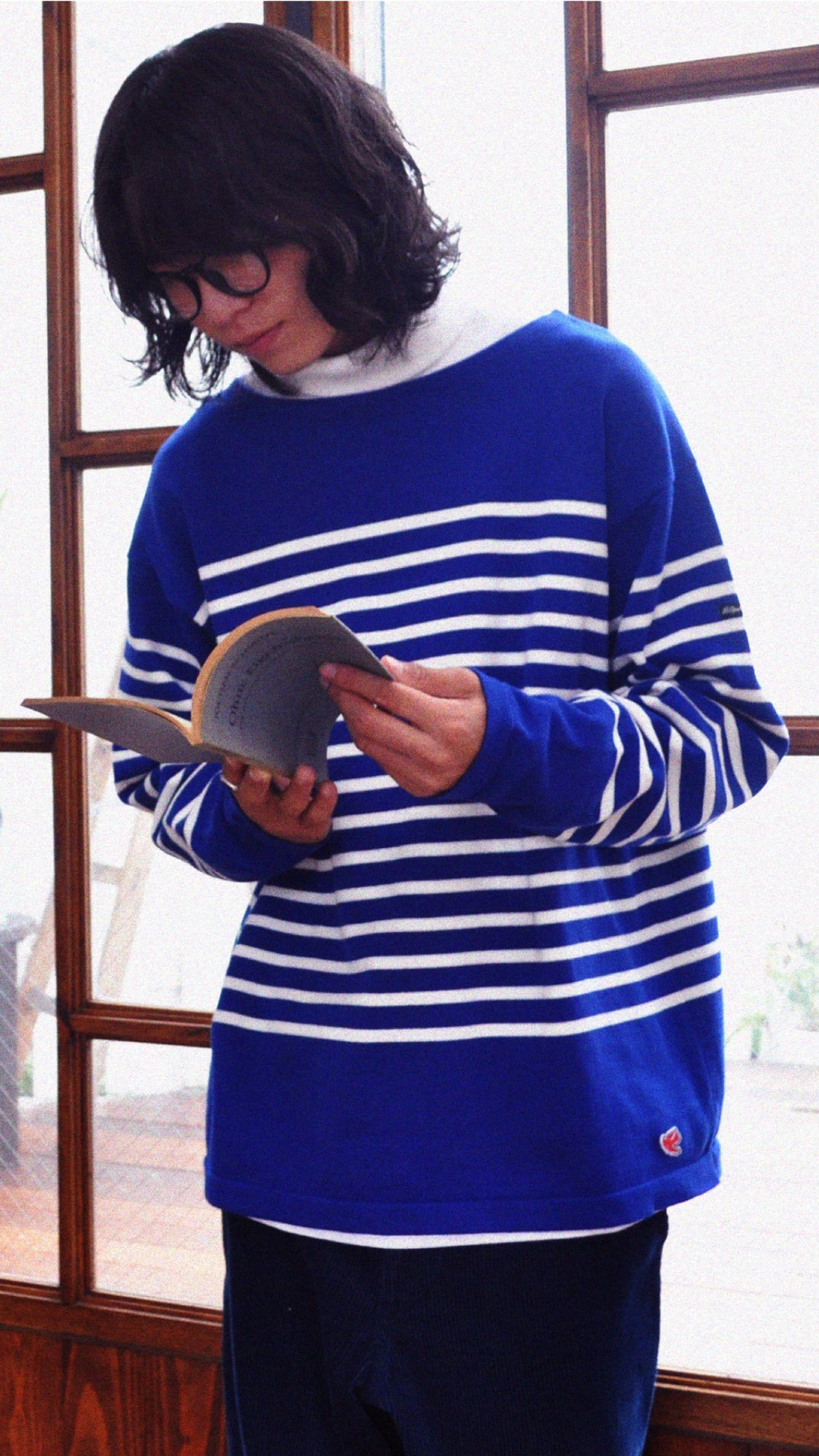BOAT NECK L/S KNIT-SHIRT