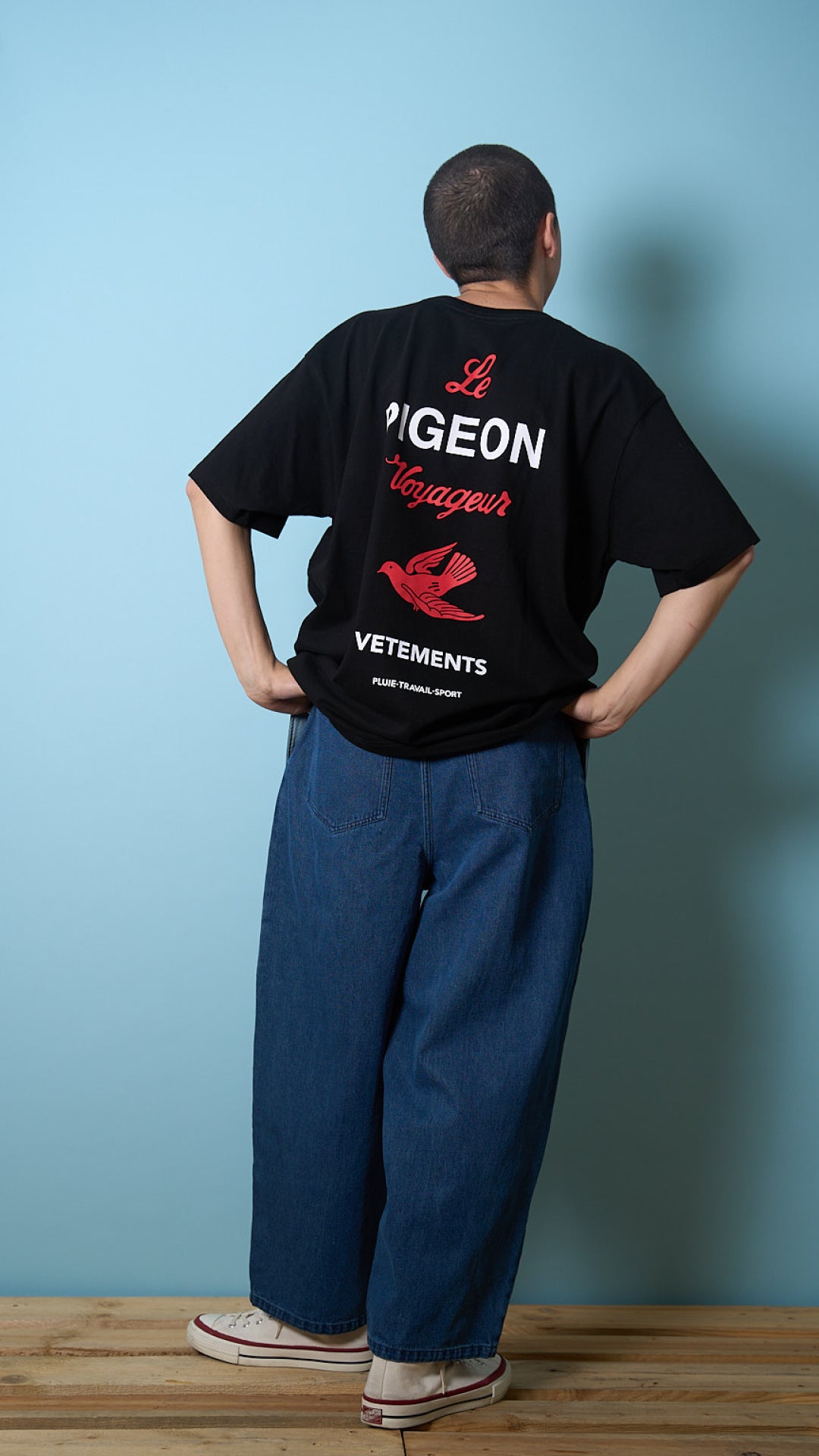 PIGEON GRAPHIC T-SHIRTS -VERTICAL ver.-