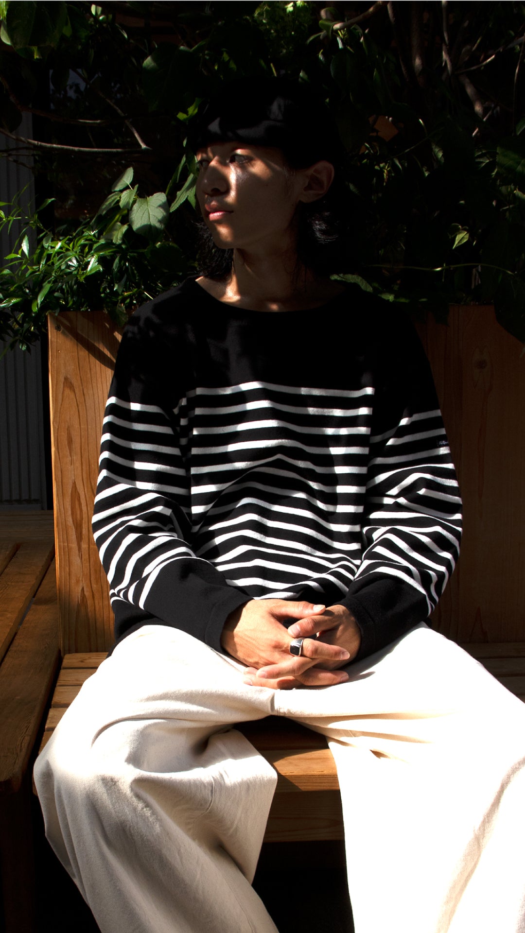BOAT NECK L/S KNIT-SHIRT