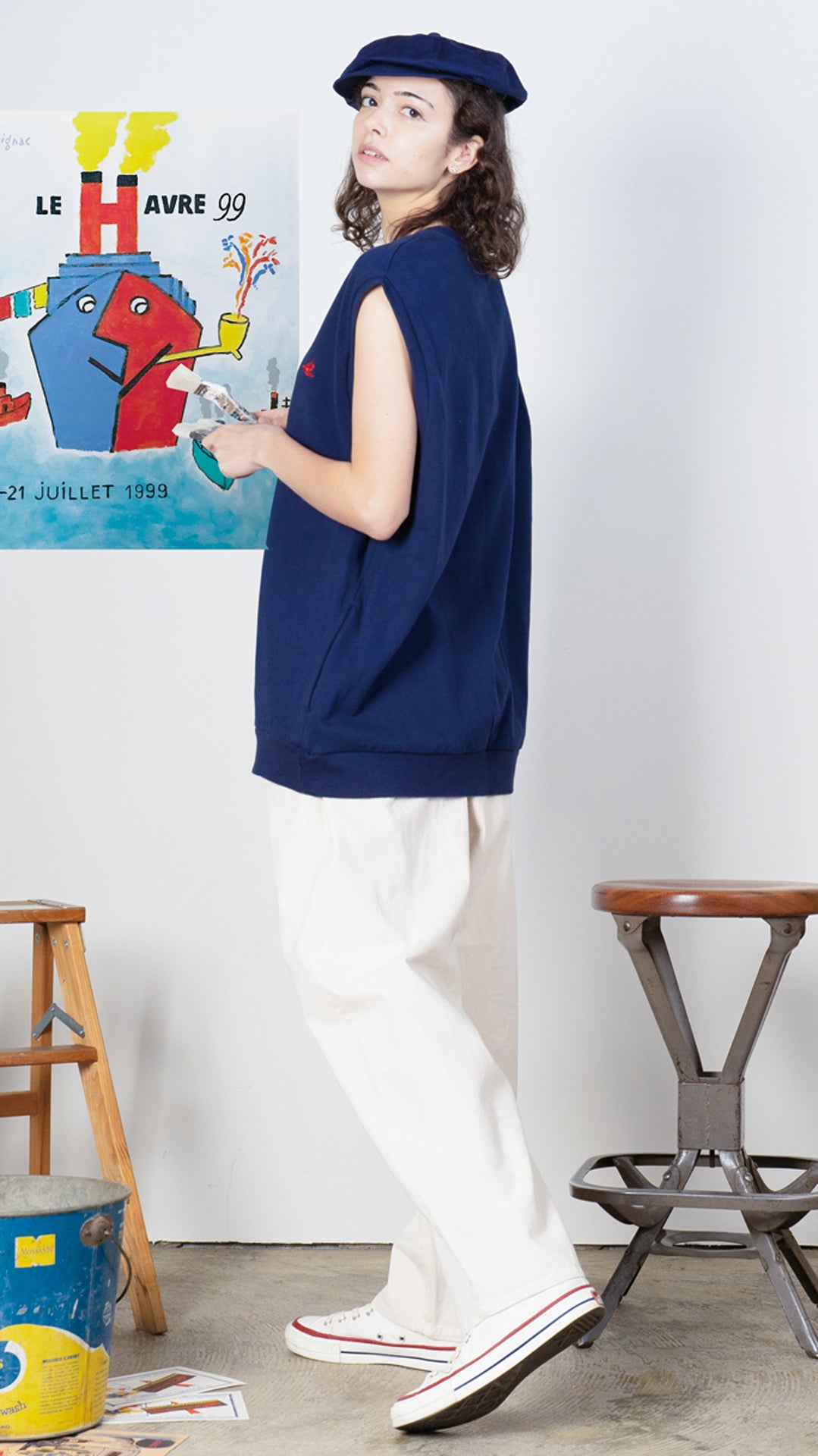 WIDE WORK PANTS