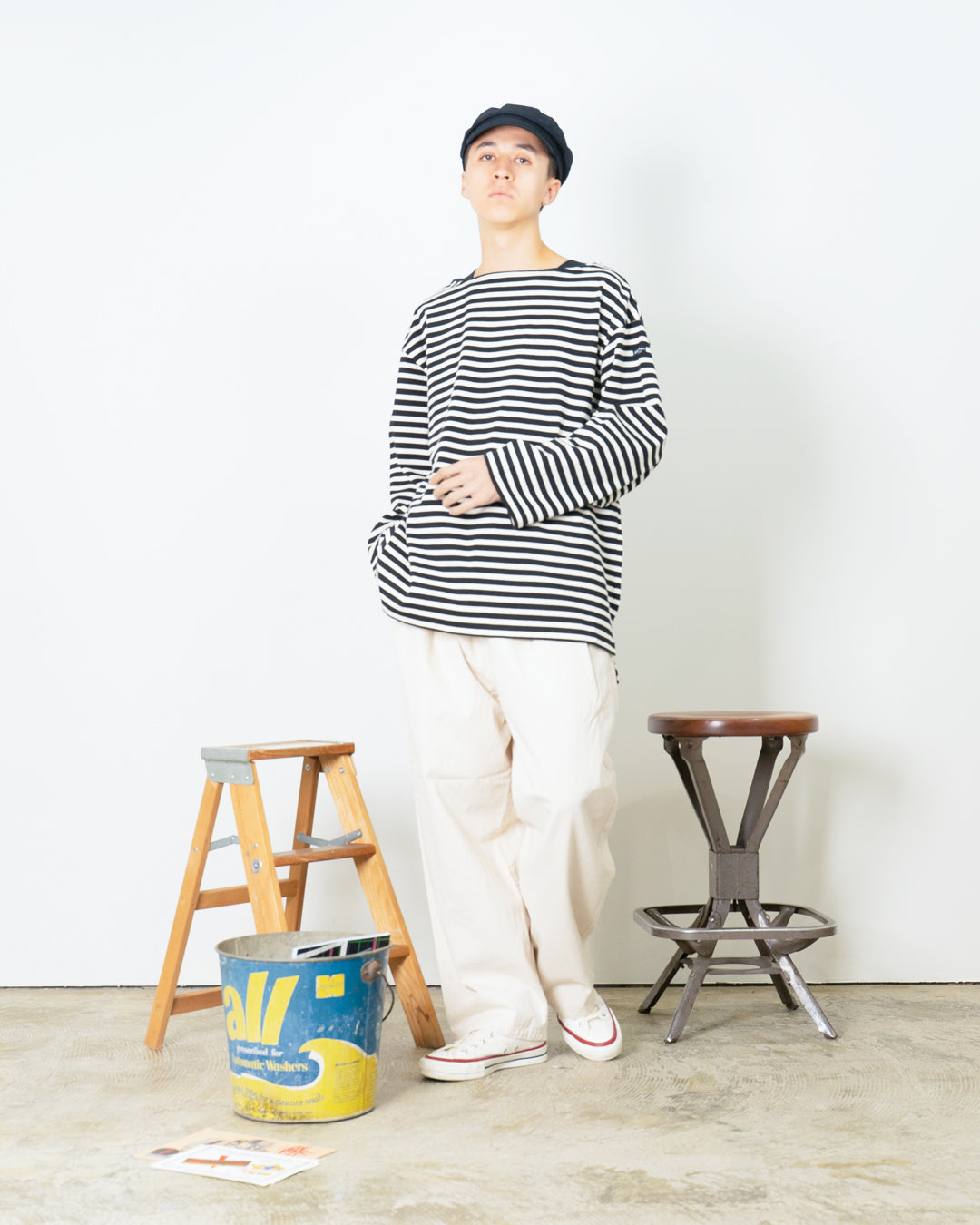 BOAT NECK LONG SLEEVE T-SHIRTS