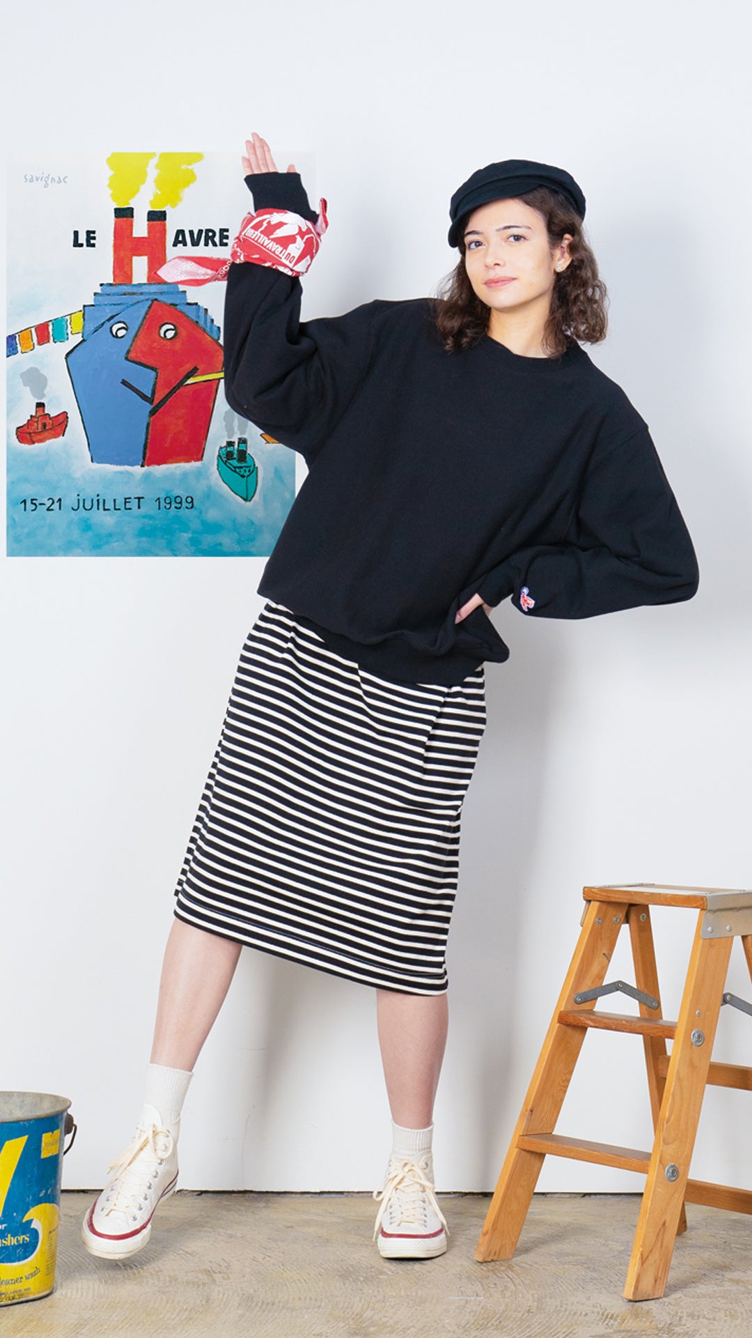BOAT NECK LONG SLEEVE ONE PIECE