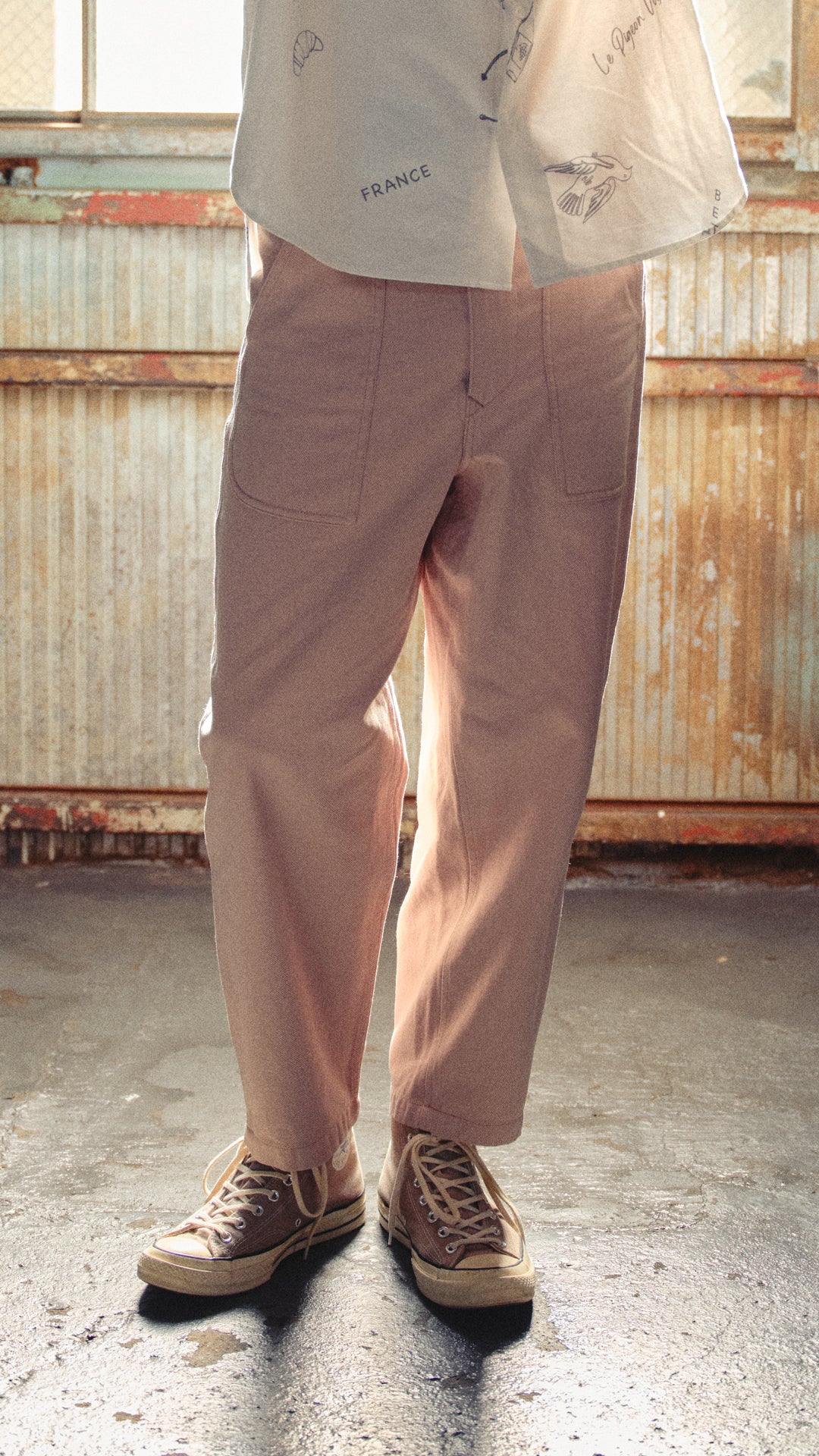 WIDE TAPERD PANTS